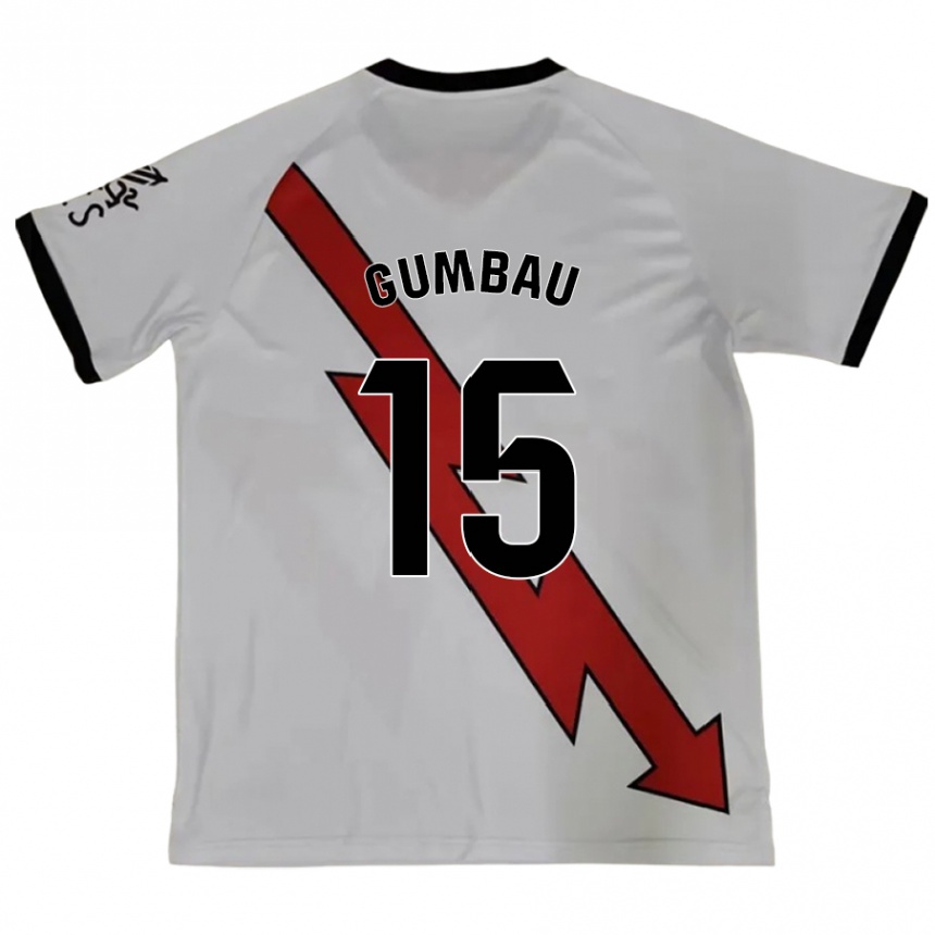 Vaikiškas Gerard Gumbau #15 Raudona Išvykos Marškinėliai 2024/25 T-Shirt