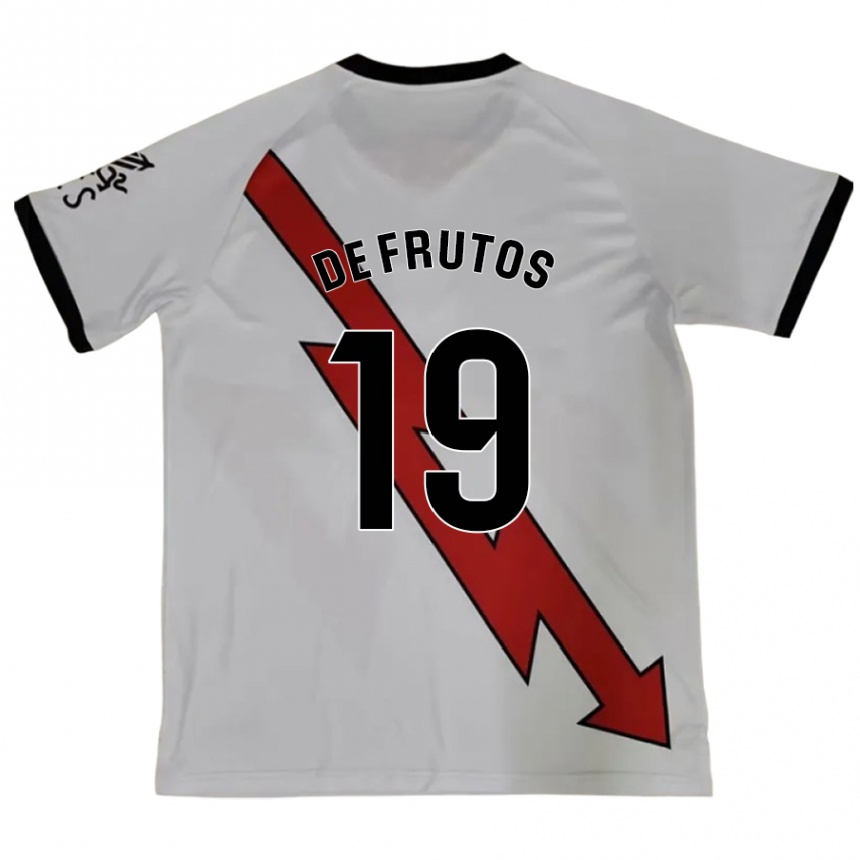 Vaikiškas Jorge De Frutos #19 Raudona Išvykos Marškinėliai 2024/25 T-Shirt