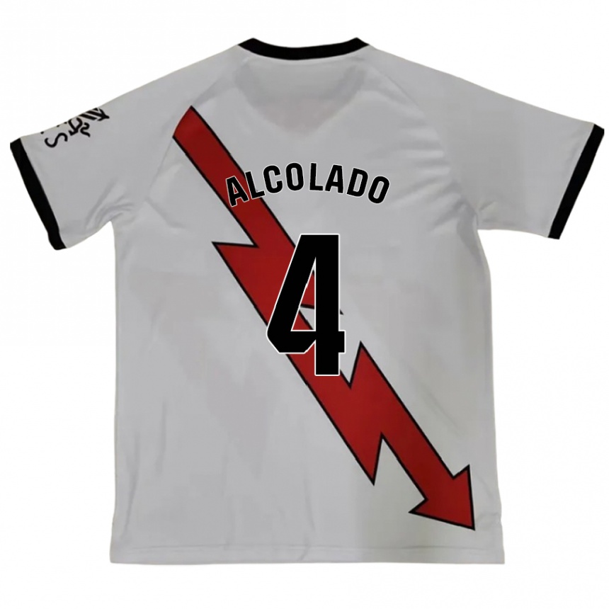 Vaikiškas Jaime Alcolado #4 Raudona Išvykos Marškinėliai 2024/25 T-Shirt