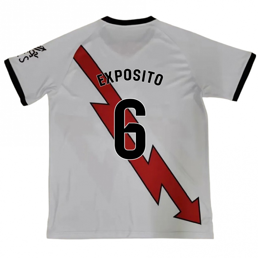 Vaikiškas Álvaro Expósito #6 Raudona Išvykos Marškinėliai 2024/25 T-Shirt