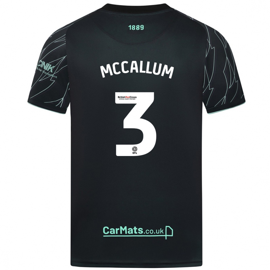 Vaikiškas Sam Mccallum #3 Juoda Žalia Išvykos Marškinėliai 2024/25 T-Shirt