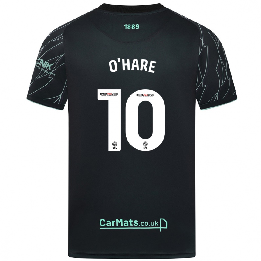 Vaikiškas Callum O'hare #10 Juoda Žalia Išvykos Marškinėliai 2024/25 T-Shirt