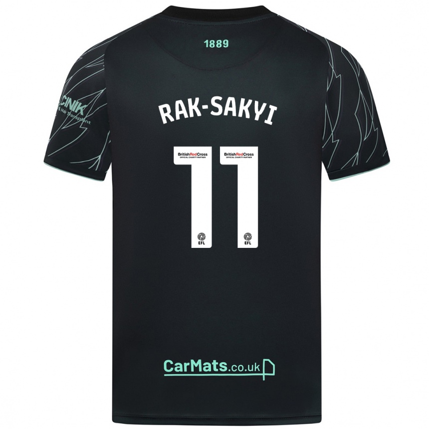 Vaikiškas Jesurun Rak-Sakyi #11 Juoda Žalia Išvykos Marškinėliai 2024/25 T-Shirt