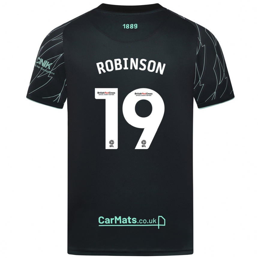 Vaikiškas Jack Robinson #19 Juoda Žalia Išvykos Marškinėliai 2024/25 T-Shirt