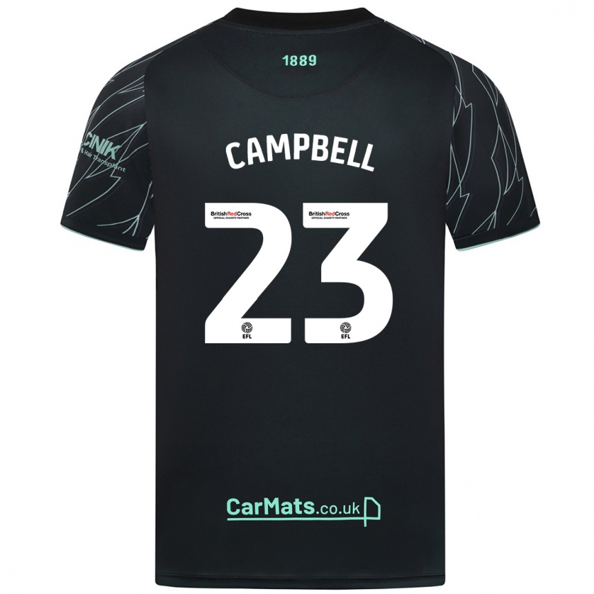 Vaikiškas Tyrese Campbell #23 Juoda Žalia Išvykos Marškinėliai 2024/25 T-Shirt