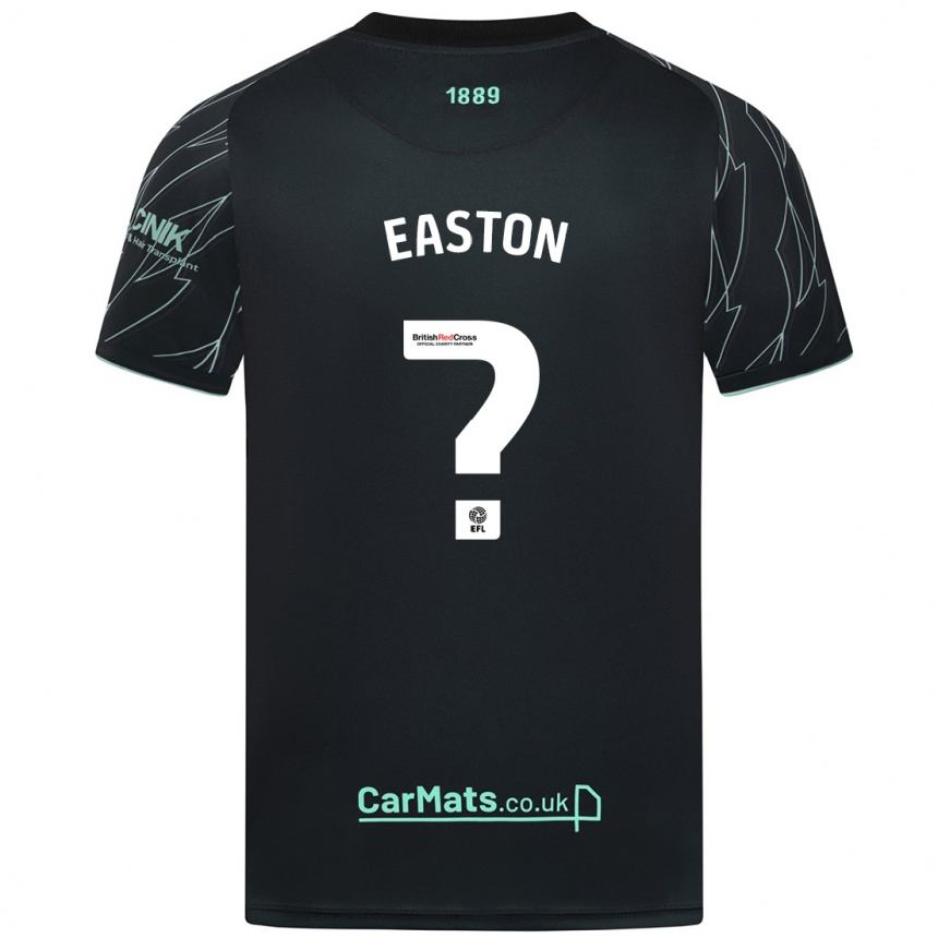 Vaikiškas Evan Easton #0 Juoda Žalia Išvykos Marškinėliai 2024/25 T-Shirt