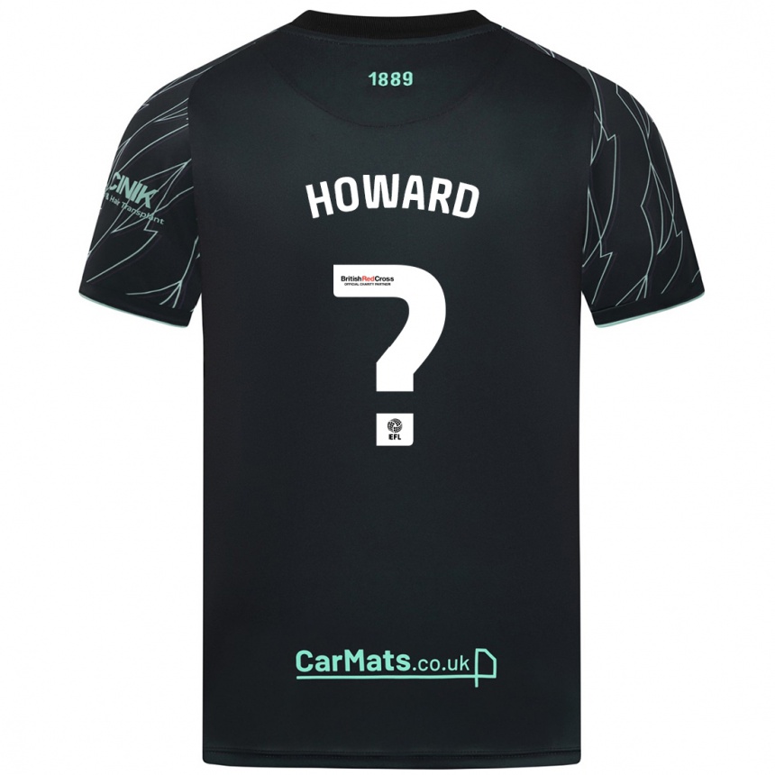 Vaikiškas Theo Howard #0 Juoda Žalia Išvykos Marškinėliai 2024/25 T-Shirt