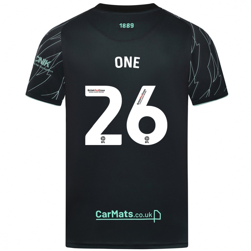 Vaikiškas Ryan Oné #26 Juoda Žalia Išvykos Marškinėliai 2024/25 T-Shirt