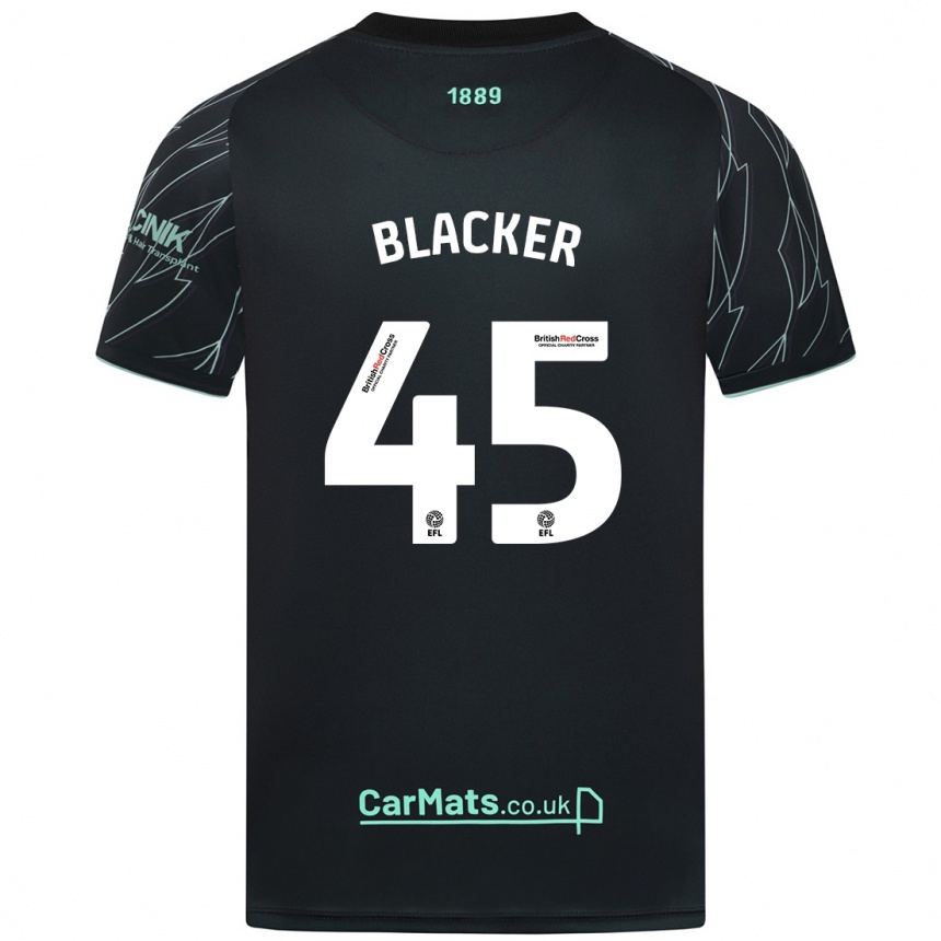 Vaikiškas Billy Blacker #45 Juoda Žalia Išvykos Marškinėliai 2024/25 T-Shirt