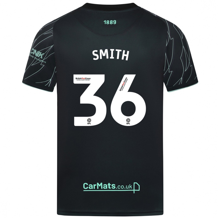 Vaikiškas Joshua Smith #36 Juoda Žalia Išvykos Marškinėliai 2024/25 T-Shirt