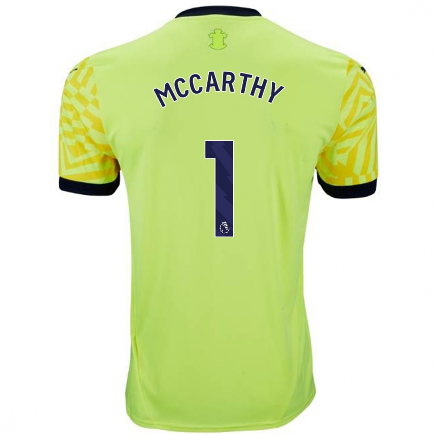 Vaikiškas Alex Mccarthy #1 Geltona Išvykos Marškinėliai 2024/25 T-Shirt