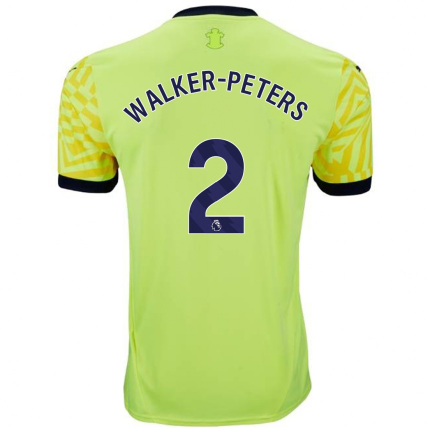 Vaikiškas Kyle Walker-Peters #2 Geltona Išvykos Marškinėliai 2024/25 T-Shirt