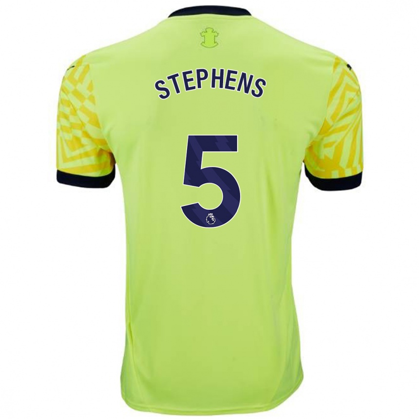 Vaikiškas Jack Stephens #5 Geltona Išvykos Marškinėliai 2024/25 T-Shirt