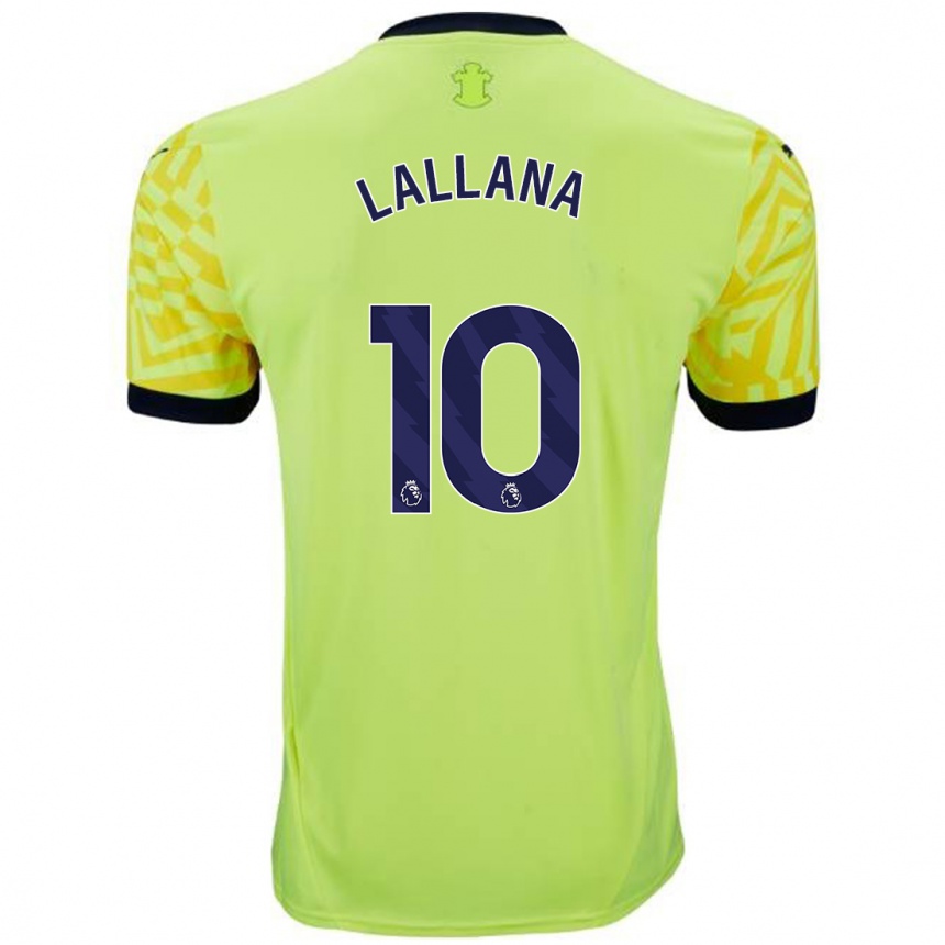 Vaikiškas Adam Lallana #10 Geltona Išvykos Marškinėliai 2024/25 T-Shirt