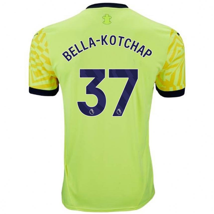 Vaikiškas Armel Bella-Kotchap #37 Geltona Išvykos Marškinėliai 2024/25 T-Shirt