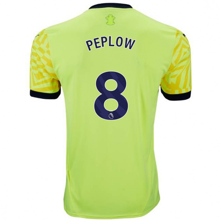 Vaikiškas Chloe Peplow #8 Geltona Išvykos Marškinėliai 2024/25 T-Shirt