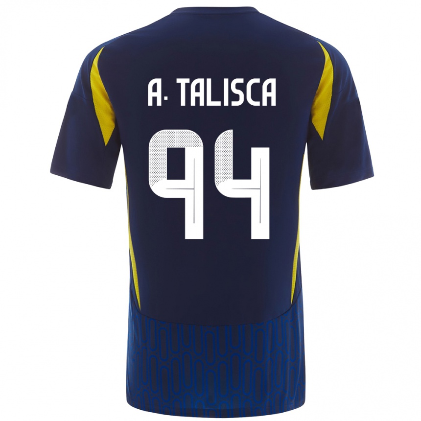 Vaikiškas Talisca #94 Mėlyna Geltona Išvykos Marškinėliai 2024/25 T-Shirt