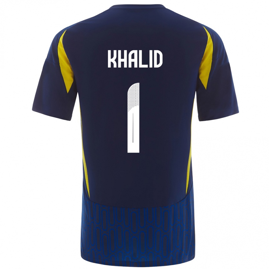 Vaikiškas Sara Khalid #1 Mėlyna Geltona Išvykos Marškinėliai 2024/25 T-Shirt