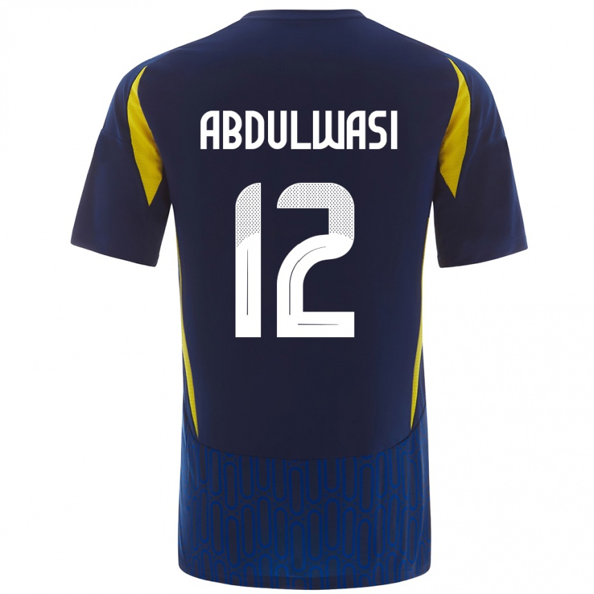 Vaikiškas Dalal Abdulwasi #12 Mėlyna Geltona Išvykos Marškinėliai 2024/25 T-Shirt