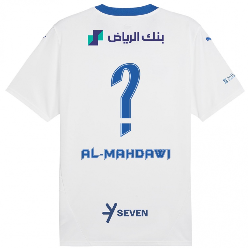 Vaikiškas Ali Al-Mahdawi #0 Balta Mėlyna Išvykos Marškinėliai 2024/25 T-Shirt