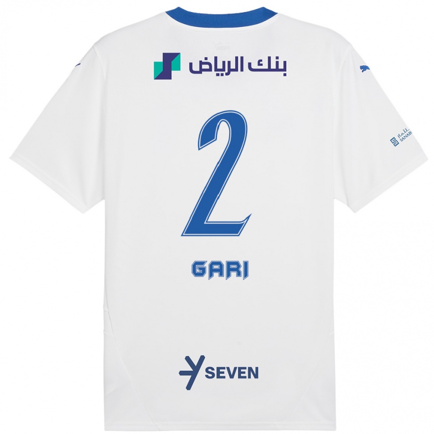 Vaikiškas Fatimah Gari #2 Balta Mėlyna Išvykos Marškinėliai 2024/25 T-Shirt