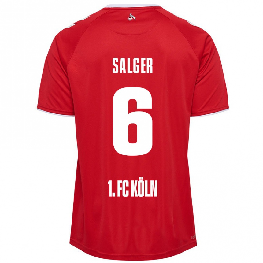 Vaikiškas Stephan Salger #6 Raudona Balta Išvykos Marškinėliai 2024/25 T-Shirt