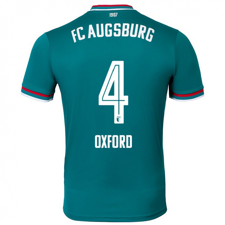 Vaikiškas Reece Oxford #4 Tamsiai Žalia Išvykos Marškinėliai 2024/25 T-Shirt