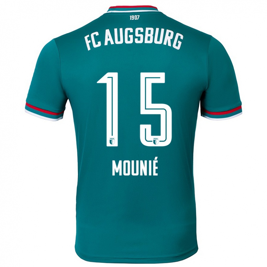 Vaikiškas Steve Mounié #15 Tamsiai Žalia Išvykos Marškinėliai 2024/25 T-Shirt