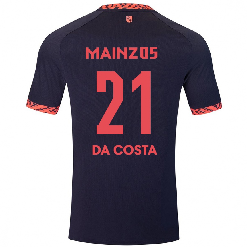 Vaikiškas Danny Da Costa #21 Mėlyna Koralų Raudona Išvykos Marškinėliai 2024/25 T-Shirt