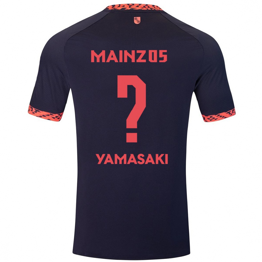 Vaikiškas Taiyu Yamasaki #0 Mėlyna Koralų Raudona Išvykos Marškinėliai 2024/25 T-Shirt