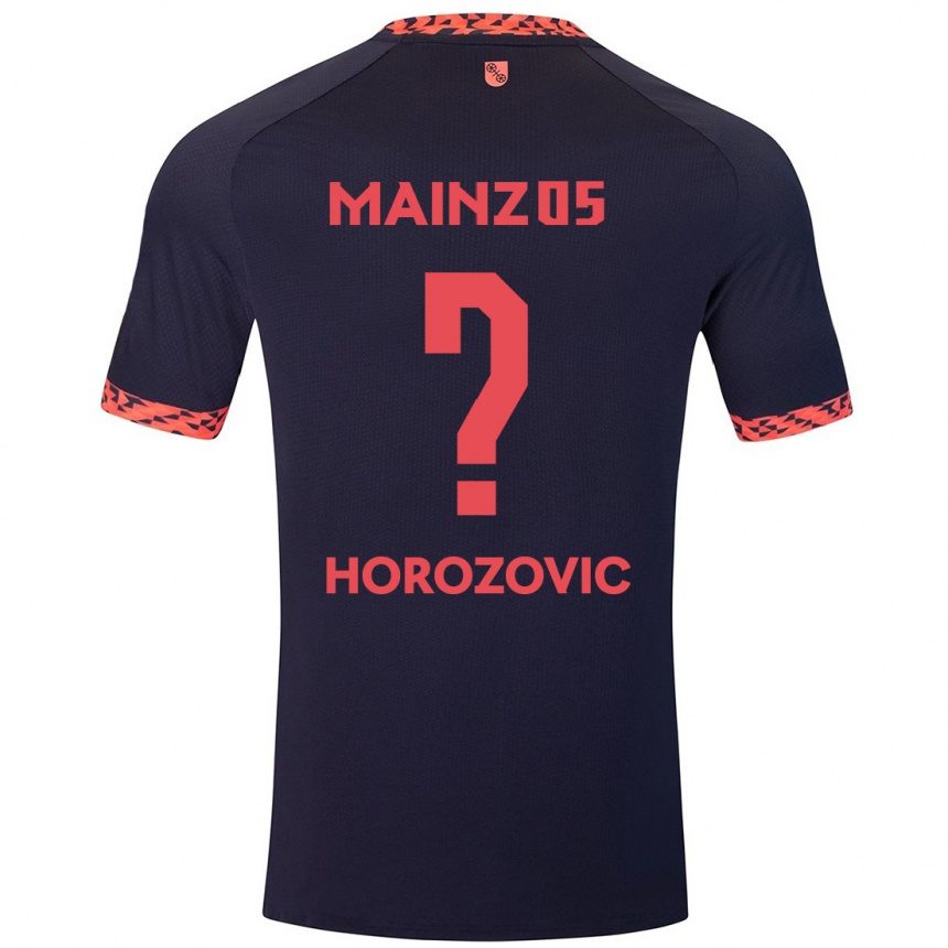 Vaikiškas Sean Horozovic #0 Mėlyna Koralų Raudona Išvykos Marškinėliai 2024/25 T-Shirt