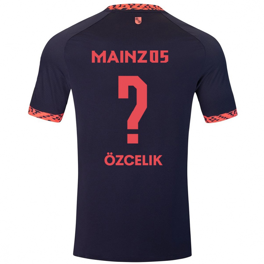 Vaikiškas Mehmet Özcelik #0 Mėlyna Koralų Raudona Išvykos Marškinėliai 2024/25 T-Shirt