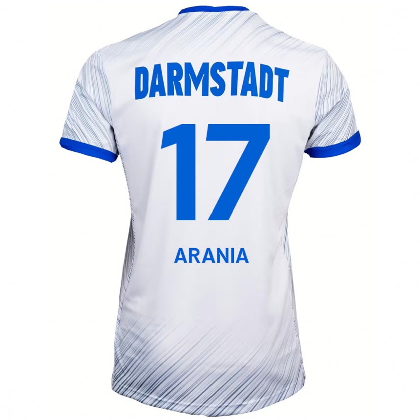 Vaikiškas Asaf Arania #17 Balta Mėlyna Išvykos Marškinėliai 2024/25 T-Shirt