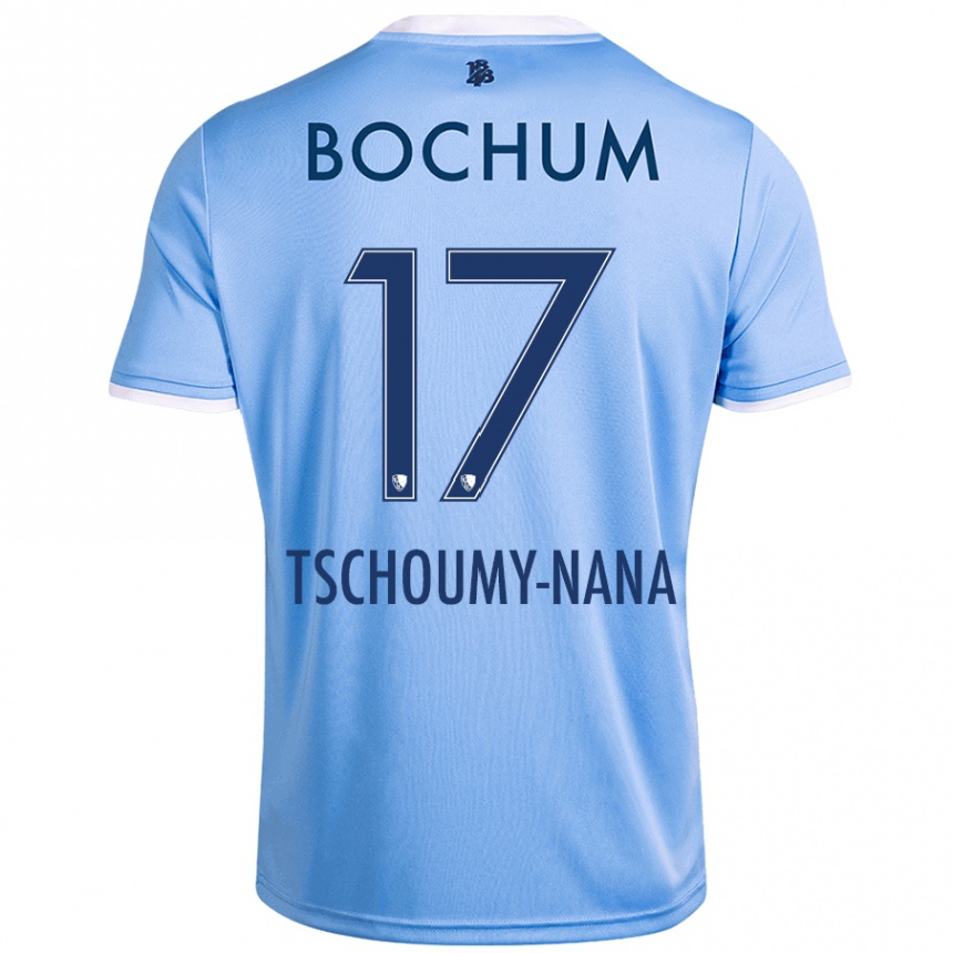 Vaikiškas Daryl Tschoumy-Nana #17 Dangaus Mėlyna Išvykos Marškinėliai 2024/25 T-Shirt