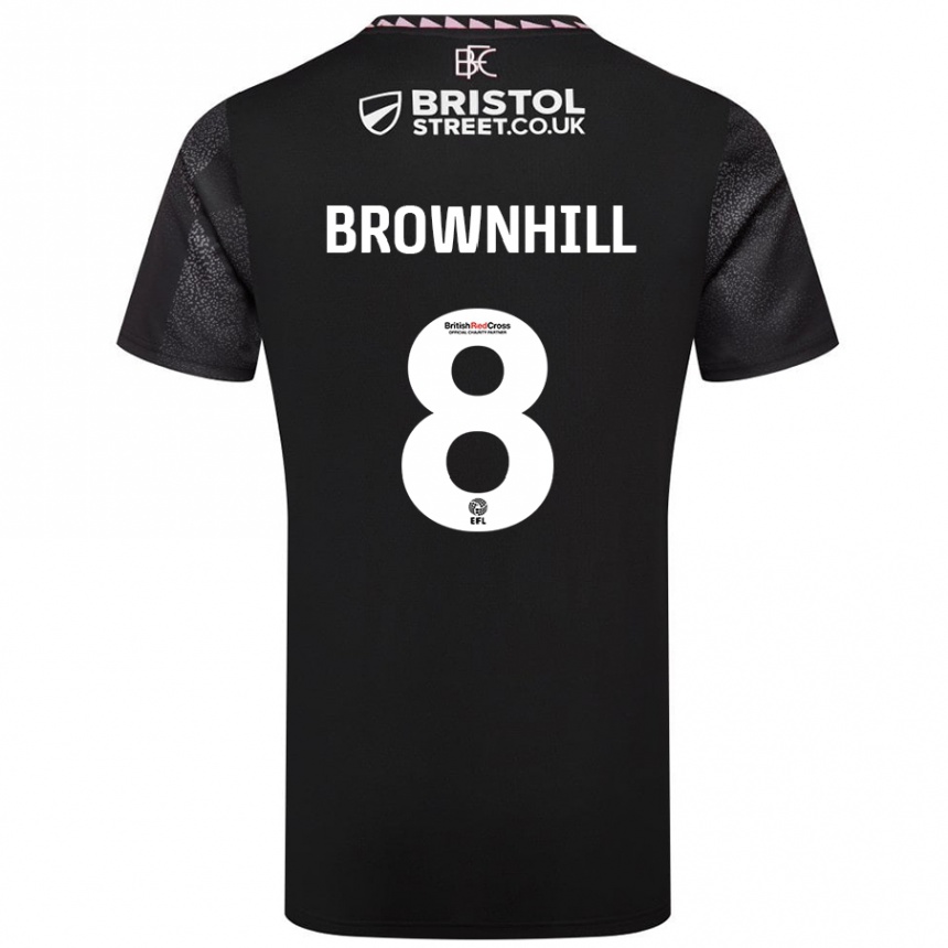 Vaikiškas Josh Brownhill #8 Juoda Išvykos Marškinėliai 2024/25 T-Shirt