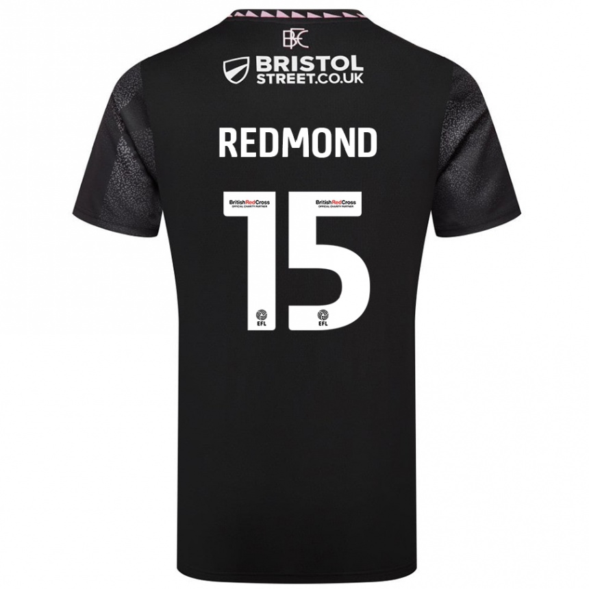 Vaikiškas Nathan Redmond #15 Juoda Išvykos Marškinėliai 2024/25 T-Shirt