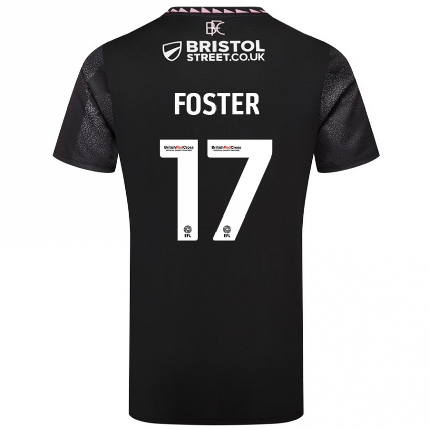 Vaikiškas Lyle Foster #17 Juoda Išvykos Marškinėliai 2024/25 T-Shirt