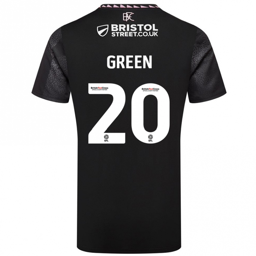 Vaikiškas Etienne Green #20 Juoda Išvykos Marškinėliai 2024/25 T-Shirt