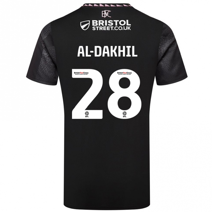 Vaikiškas Ameen Al-Dakhil #28 Juoda Išvykos Marškinėliai 2024/25 T-Shirt