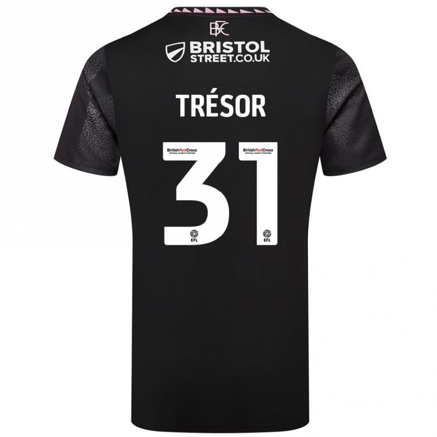 Vaikiškas Mike Trésor #31 Juoda Išvykos Marškinėliai 2024/25 T-Shirt