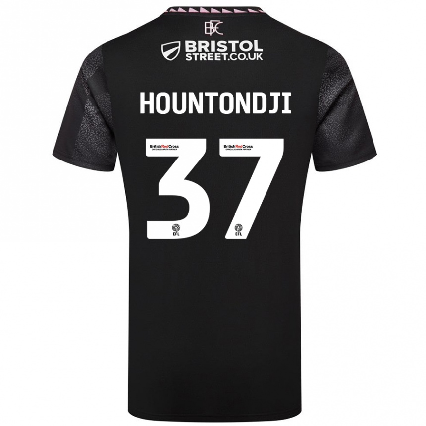 Vaikiškas Andreas Hountondji #37 Juoda Išvykos Marškinėliai 2024/25 T-Shirt