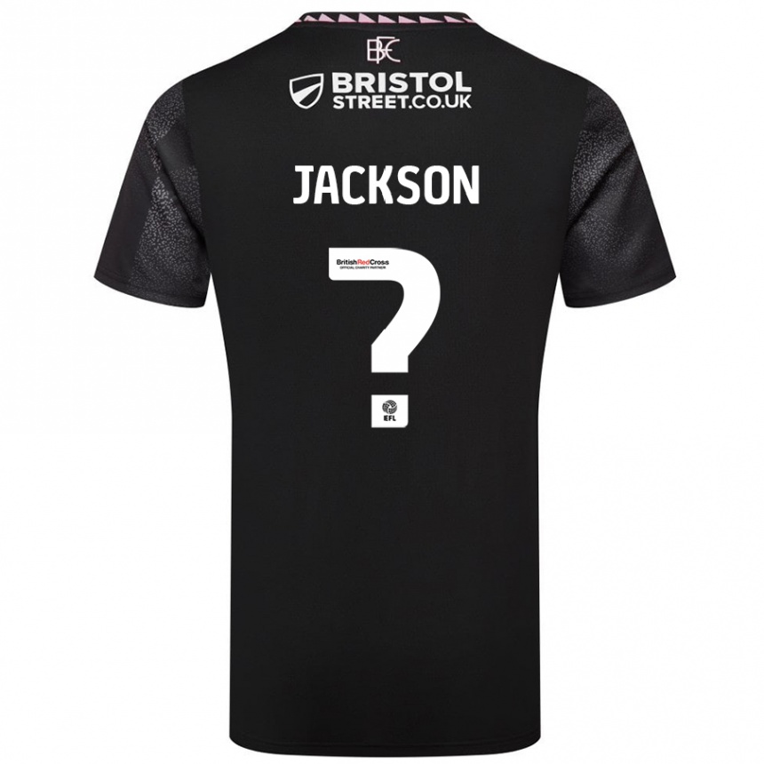 Vaikiškas Luca Jackson #0 Juoda Išvykos Marškinėliai 2024/25 T-Shirt