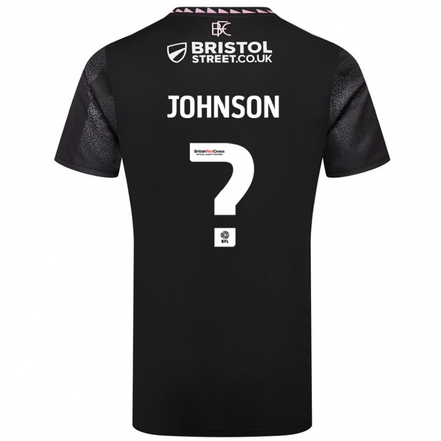 Vaikiškas Zach Johnson #0 Juoda Išvykos Marškinėliai 2024/25 T-Shirt