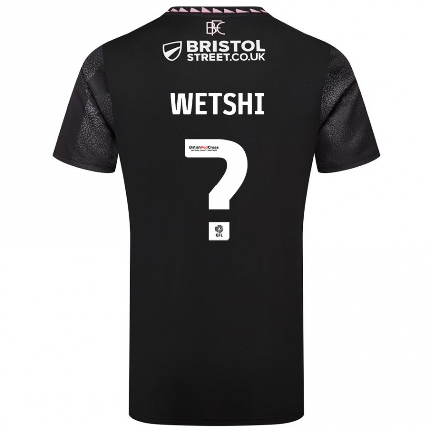 Vaikiškas Benji Wetshi #0 Juoda Išvykos Marškinėliai 2024/25 T-Shirt