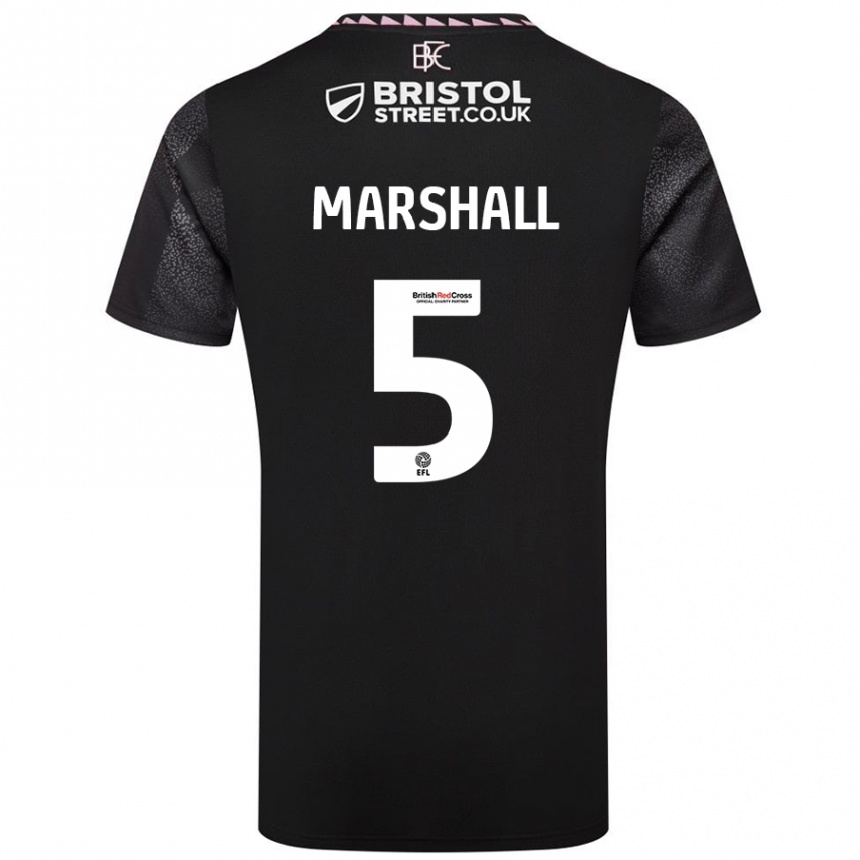 Vaikiškas Georgia Marshall #5 Juoda Išvykos Marškinėliai 2024/25 T-Shirt