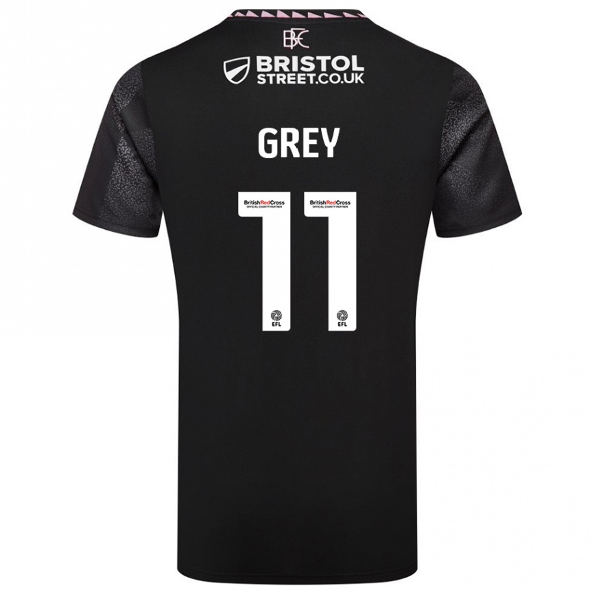 Vaikiškas Anna Grey #11 Juoda Išvykos Marškinėliai 2024/25 T-Shirt