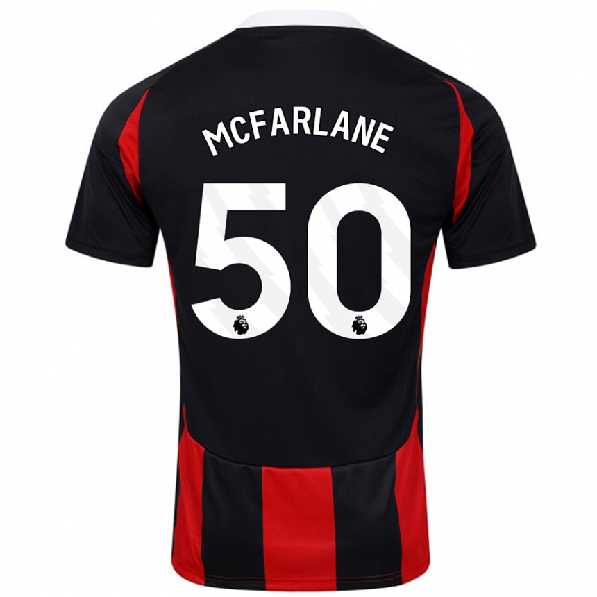 Vaikiškas Callum Mcfarlane #50 Juoda Raudona Išvykos Marškinėliai 2024/25 T-Shirt