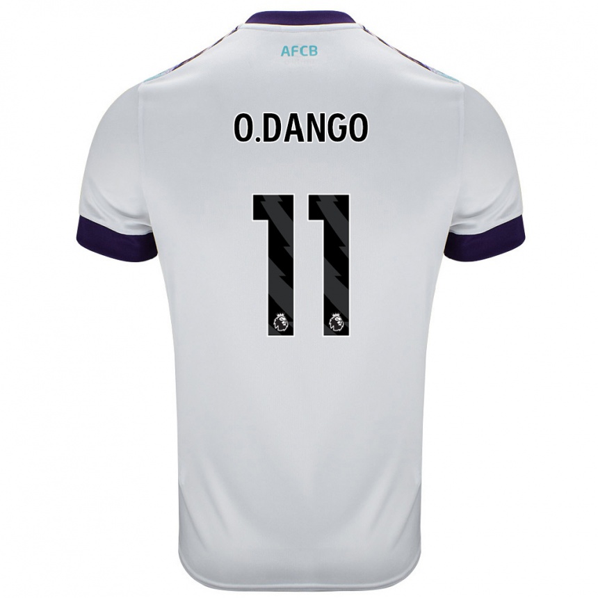 Vaikiškas Dango Ouattara #11 Balta Žalia Violetinė Išvykos Marškinėliai 2024/25 T-Shirt