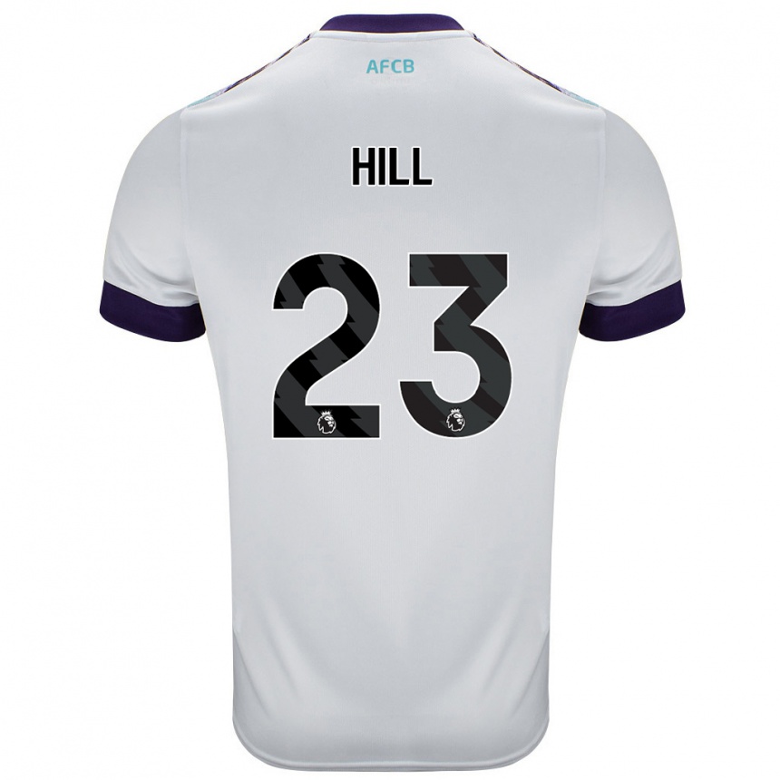 Vaikiškas James Hill #23 Balta Žalia Violetinė Išvykos Marškinėliai 2024/25 T-Shirt