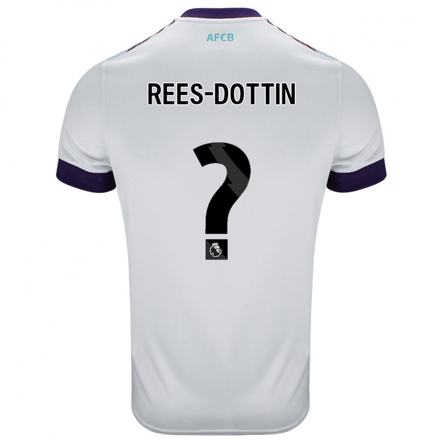 Vaikiškas Remy Rees-Dottin #0 Balta Žalia Violetinė Išvykos Marškinėliai 2024/25 T-Shirt